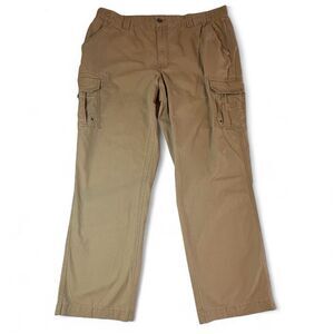 RedHead Pants Mens 40x34 Cargo Flat Front Straight Khaki Beige Outdoors